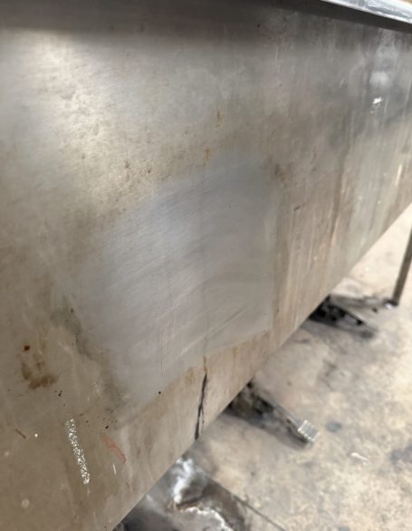 DECAPADO Y PULIDO DE INOXIDABLE ANTES